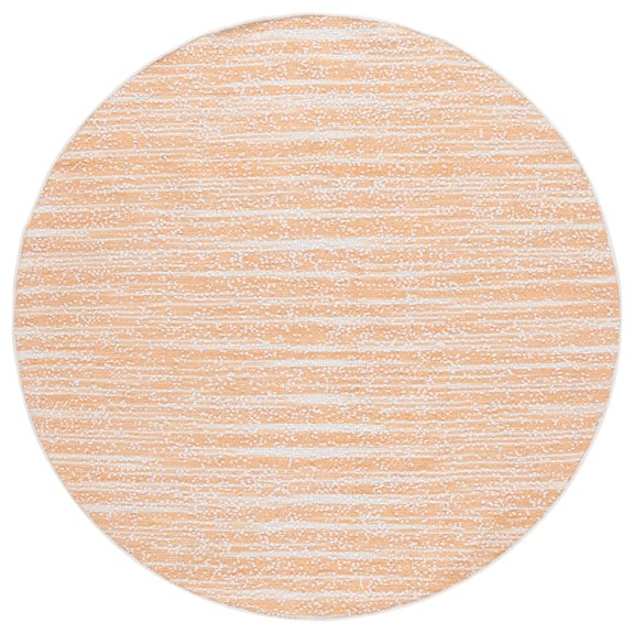 SAFAVIEH Renewal Kensington Abstract Area Rug, Orange/Ivory, 6' x 6' Round