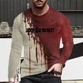 thumbnail image 2 of toraway Chemises pour Hommes Manches Longues Robe Été Hommes Imprimé Col Rond T-Shirt Manches Longues Décontracté Ample et Confortable Haut de Jeu de Rôle L, 2 of 4