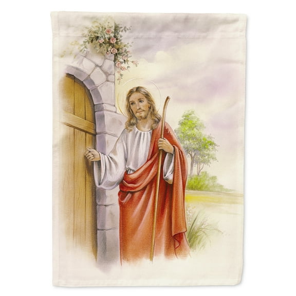 Carolines Treasures APH0922GF Jesus Knocking at the Door Flag Garden Size  Small multicolor