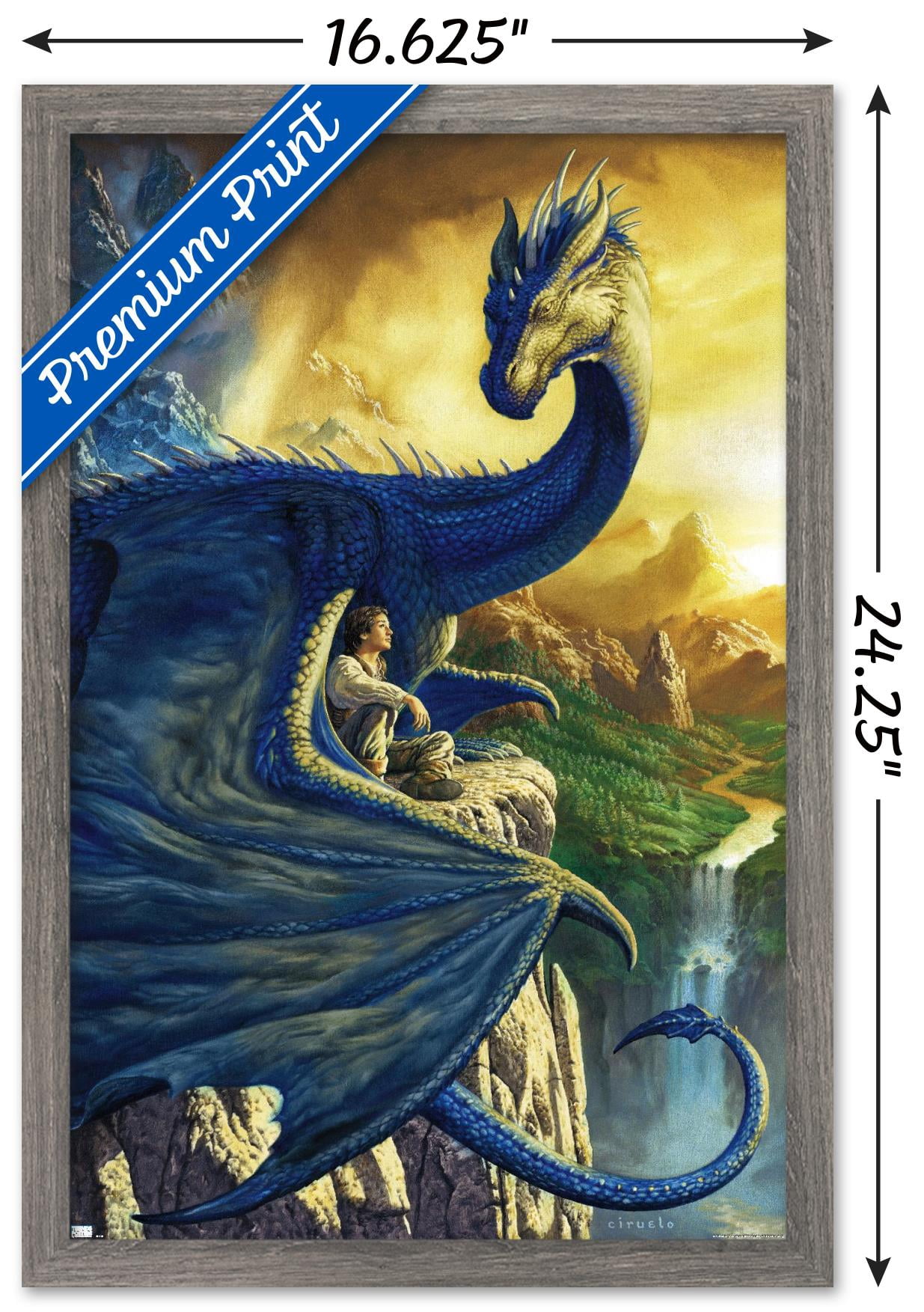 Ciruelo - Eragon Wall Poster, 14.725" x 22.375", Framed