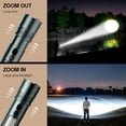 thumbnail image 4 of SKYFIRE Dual-Light Source Flashlight with Side Light, 7500mAh Power Bank Function, Type-C Charging, Zoomable, Digital Display, 6-Level Dimming, Outdoor Emergency Warning Light, 4 of 7