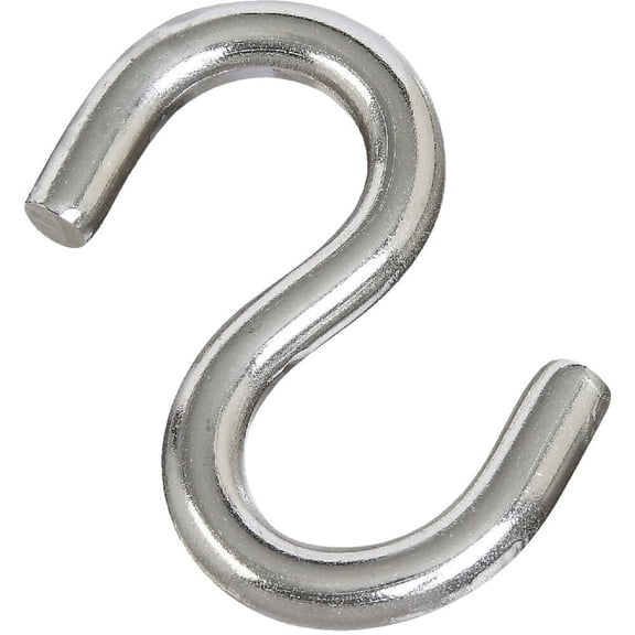 Stanley N233-551 2.5 in. Stainless Steel Open S Hook