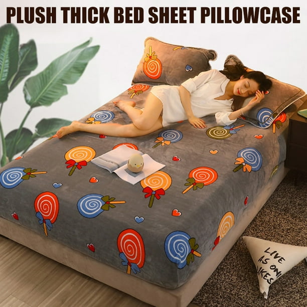 IKemiter Warmth Heating Micro Fleece Extra Soft Cozy Velvet Plush Fitted Sheet 4.9 5.9 6.6 Walmart