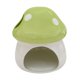 thumbnail image 3 of Adorable hábitat de cerámica con forma de hongo para hámsteres, cueva para animales pequeños. Verde, 3 of 9