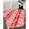 thumbnail image 2 of Ahgly Company Indoor Square Patterned Pastel Pink Area Rugs, 7' Square, 2 of 6