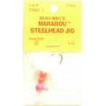 thumbnail image 2 of BEAU MAC STEELHEAD AND SALMON JIG DOUBLE BEAD JIG - PNK/WHT 1/8 OZ, 2 of 2