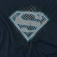 thumbnail image 2 of Superman Checkerboard Women's T Shirt, Navy, Small, 2 of 6
