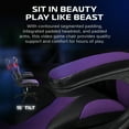 thumbnail image 6 of RESPAWN 3085 Ergonomic Gaming Chair for Adults, High Back Office Chair with Headrest and Flip Up Arms, Leather Racing Style Gaming Seat with Lumbar Support, Video Game Computer Desk Seat - Purple, 6 of 7