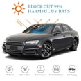 thumbnail image 4 of Kdxio Modern Style Blue Parrot Print Windshield Sun Shade, Foldable Sun Blocker for Car,Truck,SUV Automotive Interior Sun Protection,Reflective Shade for Front Windshield(Small), 4 of 6