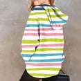 thumbnail image 5 of Riecok Hooded Sweatshirt Girls Long Sleeve Round Neck Stripe Printed Kids Cute Pullover Top Clothes for Girls and Boys Multicolor-2 11-12 Years, 5 of 5
