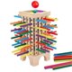 thumbnail image 1 of Wooden Board Game Toys, 42 Colourful Sticks Dice Game Math Educational Toy, Family Fun Ball Dropping, 1 of 4