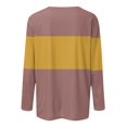 thumbnail image 5 of Topvent Women's Fashion Casual Round Neck Long Sleeve Printed T-Shirt Top, 5 of 5