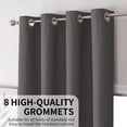 thumbnail image 4 of Cortinas Blackout Joydeco Gris Oscuro de 304 cm de Largo para Ventanas, 4 of 6