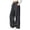 Dark Gray, variant on Sweatpants for Women Empire Waist Wide Leg Loose Fit Solid Color Trousers With Pocket Basic Bottoms Black L