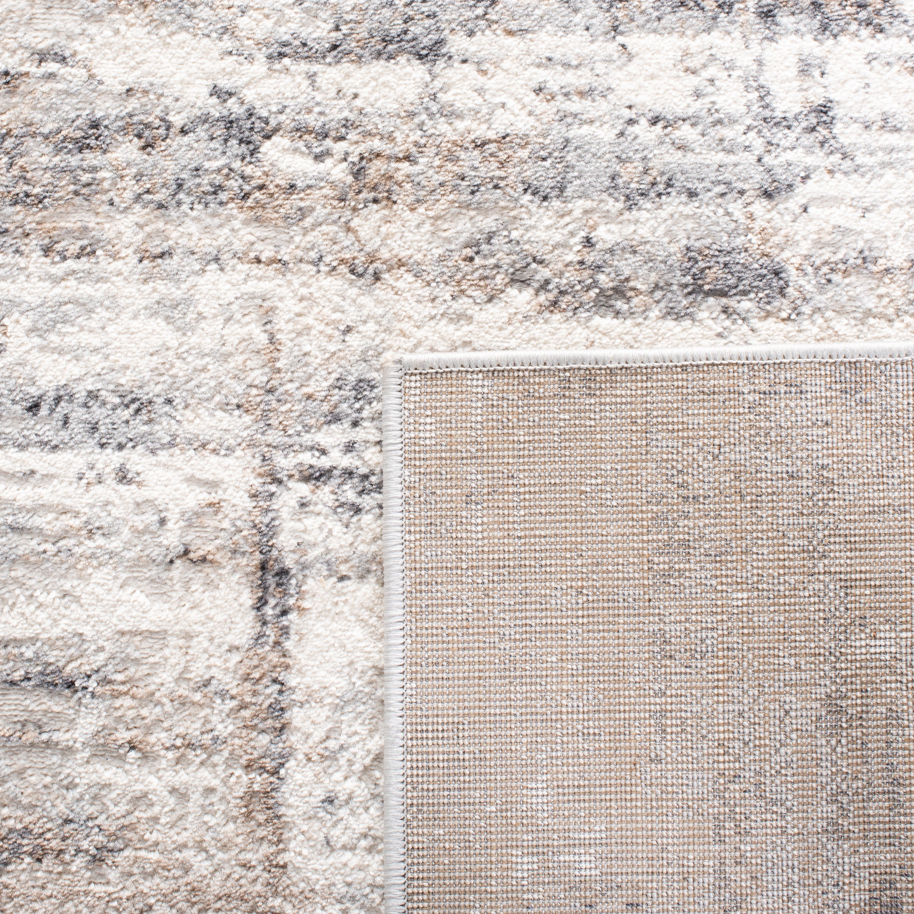 SAFAVIEH Amelia Doncho Abstract Runner Rug, Gray/Gold, 2'3" x 8'