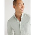 thumbnail image 3 of Free Assembly Men's Oxford Shirt with Long Sleeves, Sizes S-3XL, 3 of 6