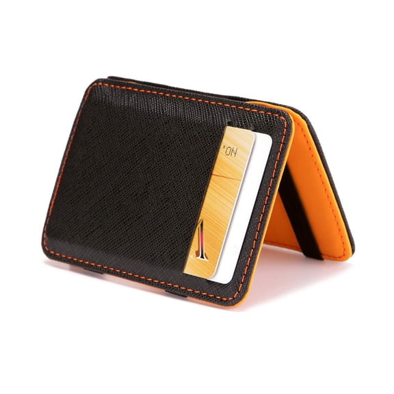 Thin Mini Wallet Men Business PU Leather Magic Wallets Credit Card Holder