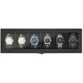 thumbnail image 6 of Uten 6-Slot Solid Wood Watch Box with Glass Top & Removable Pillows, Luxury Display Case and Storage Organizer, Black, 6 of 10