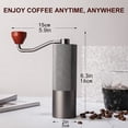 thumbnail image 3 of MesaSe 1pc Manual Coffee Grinder  Hand Coffee Grinder With Internal Digital Adjustable Settings And Assembly Stainless Steel Conical Burr  Quick Coffee Grinder  Espresso Burr Coffee Grind, 3 of 7