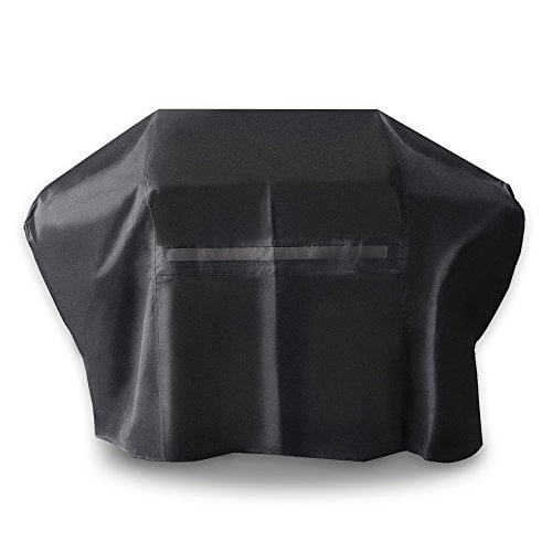 ICOVER 65 Inch 600D Heavy-Duty Water Proof Black Canvas BBQ Barbecue Grill Cover