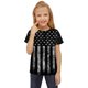 thumbnail image 1 of Gibobby Blusas Elegantes Día de la Independencia para niños pequeños 4 de julio Camisetas estampadas con gráficos en 3D Niños Niñas Novedad Camisetas de manga corta Unisex Casual （Negro， 7-8 Años), 1 of 4