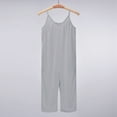 thumbnail image 4 of Generic Kids Girls Casual Sleeveless Jumpsuits Spaghetti Strap Loose Overalls Rompers Long Pants With Pocket Summer Clothes 4-13 Years, 4 of 7