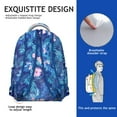 thumbnail image 5 of Monstera Leaf Waterproof School Backpack, Ergonomic Comfort with Breathable Shoulder Straps & Spacious Storage, 5 of 6