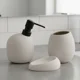thumbnail image 1 of Set de Baño 3 Piezas de Cerámica Moderna Diseño Asimétrico Minimalista, 1 of 5