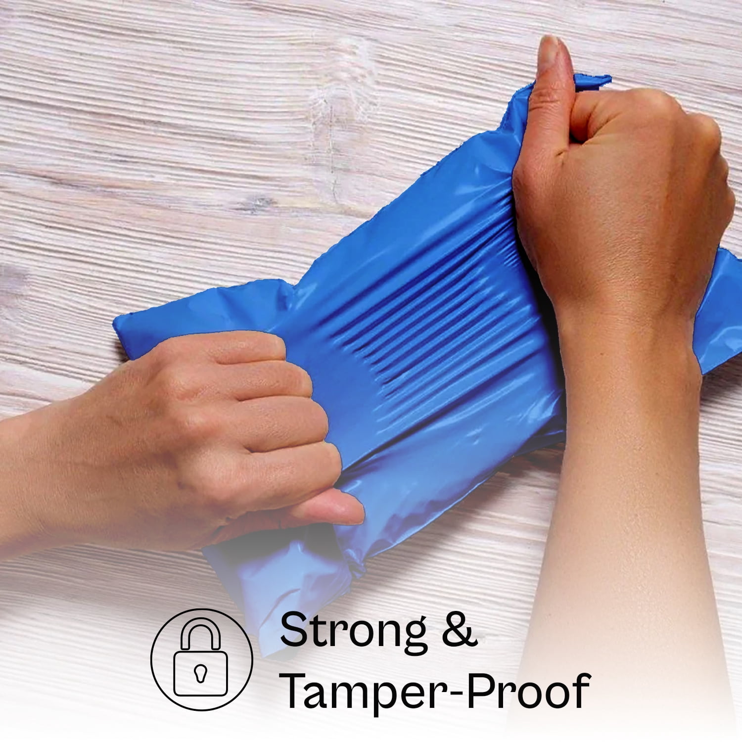 MMBM 2000 6" x 9" Blue Poly Mailer Plastic Envelopes Polybags Polymailer 2 Mil for Mailing, Shipping and Packaging