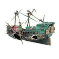 thumbnail image 1 of Plastic Sunk Ship, Boat Ornament Fine Workmanship  for Home Fish, 1 of 7