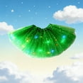 thumbnail image 2 of JFGHDG Women's LED Tutu Skirt Light Up Tutus Layered Tulle Ballet Skirt Sparkly Sequin Tutu Costume for Party Carnival Green One Size, 2 of 7