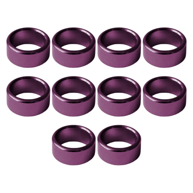 10 Uds. De anillos de aluminio para patas de Paloma, accesorios de aplicación reutilizables, duraderos Violeta Zulema Bandas de pierna de paloma