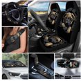 thumbnail image 2 of Yuyamidu 3D Pug Car Seat Cover Set Cute Steering Wheel Cover Seat Belt Pads Gear Shift Knob Cover Sun Visor Car Rearview Mirror Cover Cup Holder Wrist Key Chain 16 PCS, 2 of 7