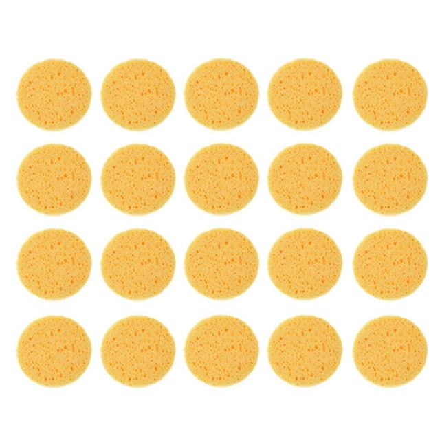 MasteelfCA 100pcs Rounded Makeup Powder Puffs Face Cleaning Puffs Makeup Applicators