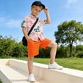 thumbnail image 5 of Dailycode Small Short Sleeve Button Down Shirts Colorful Rocking-horse Casual Shirt 3-10 Years, 5 of 9