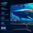 thumbnail image 2 of Monitor SANSUI Monitor de computadora IPS 100Hz de 27 pulgadas, altavoces incorporados FHD 1080P HDR Sincronización adaptativa Inclinación ajustable sin marco VESA compatible para oficina y hogar (ES-, 2 of 5