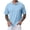 Light Blue, variant on Mens Casual Polo Shirts Classic Short Sleeve Button Knitted Golf T Shirts Textured Ribbed Solid Summer Stretch Tees