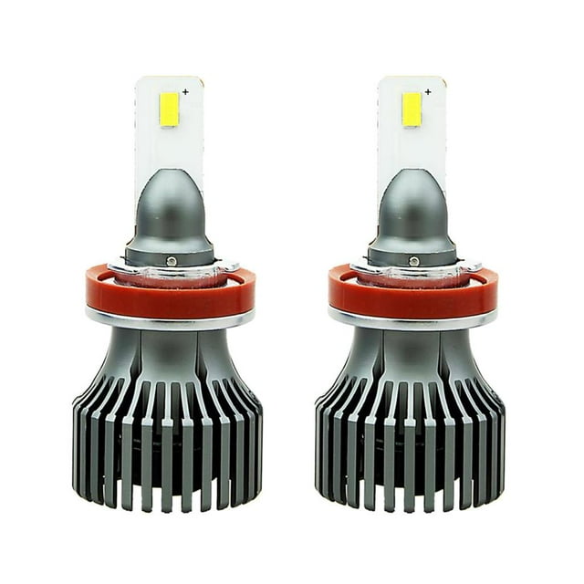 Bombilla de Potencia LED Cola para Coche Luz Antiniebla Blanca 6000K IP68 2 Piezas Faros antiniebla de luz baja