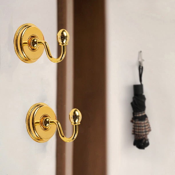 Sujetadores de cortina, juego de 2 ganchos de aleación para cortinas, colgadores de pared, ganchos metálicos para cortinas, sujetadores de aleación, elegante diseño para montaje en pared,