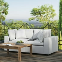 Commix Overstuffed Outdoor Patio Loveseat-EEI-5576