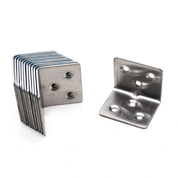 Elodie 20 Pcs Support d'Angle pour Meubles Connecteur d'Angle pour Chaises Panneau de Meubles 27 x 27 x 35mm