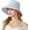 Blue, variant on Women Summer Sun Hat Wide Brim Wired Edge Floral Beach Bucket Hats Reversible Foldable Travel UV Protection Lady Hat