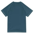 thumbnail image 6 of FORMRS Boys Rash Guard with Short Sleeves UPF 50+ Swim Shirts Sizes 3-12T, Yellow Tree, 6 of 6