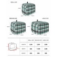 thumbnail image 3 of Fsddascl Teal Black Plaid Small Toaster Cover 2 Slice, Kitchen Appliance Covers, Farmhouse Teal Black Checkered Toaster Oven Cover with Loop, Bread Machine Cover Polyester Dust Cover Protection, 3 of 5