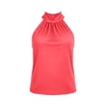 thumbnail image 3 of Squevariel Women High Neck Halter Tank Top Sleeveless Solid Color Summer Shirt Casual Lightweight Top, 3 of 3