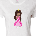 thumbnail image 4 of Inktastic African American Princess In Pink Dress Women's T-Shirt, 4 of 5