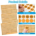 thumbnail image 4 of Unique Bargains Autocollant Rond de Chiffres 0.8 Pouces, Étiquettes de Chiffres Rondes 1 à 100 Autocollants de Chiffres Consécutifs, Orange 15 Pcs, 4 of 6