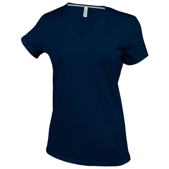 Kariban T-Shirt à Manches Courtes Col en V pour Femmes