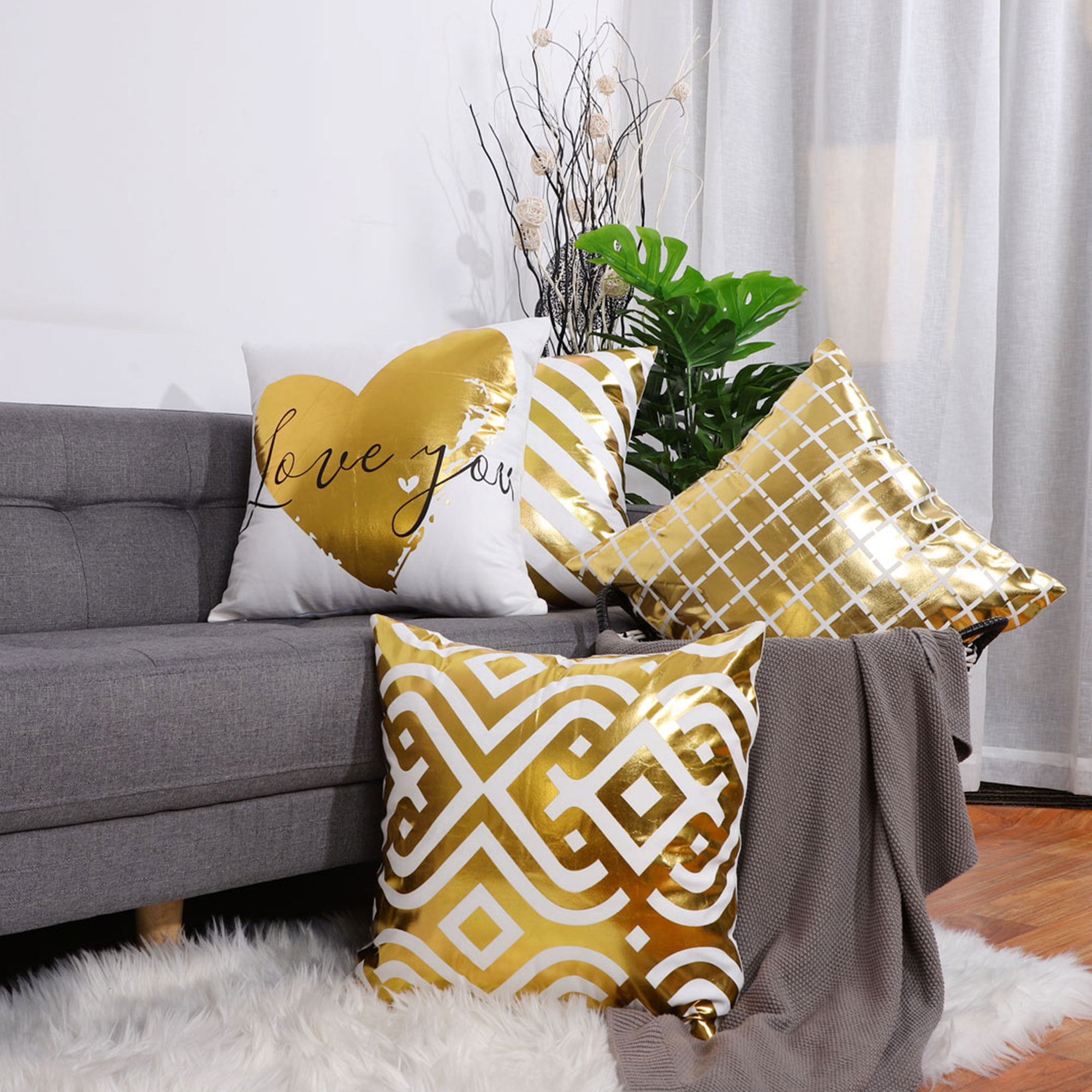 Details about   Modern Velvet Geometric Lattice Pillowcase Home Decorative Sofa Cushion Cover 