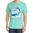 thumbnail image 2 of Wild Bobby, A Little Bait Catches a Large Fish Swordfish, Garment-Dyed Washed Look Short Sleeve Tees, Mint, 2XL, 2 of 3